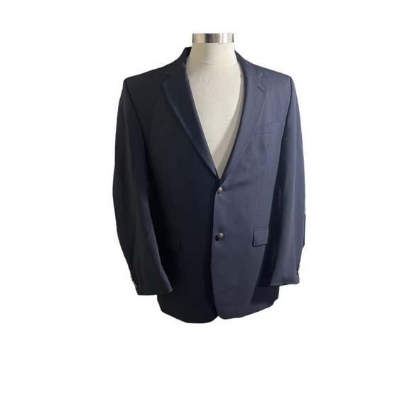 Ralph Lauren Canada Men Smoky Blue 2 Button Wool Suit Coat Blazer Sz 42L Jacket - Picture 6 of 15